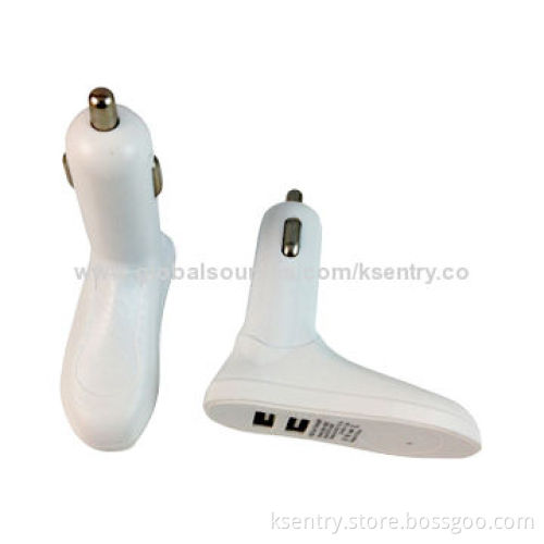 New Novel Design 3.1A Dual Port USB In-car Charger for iPad mini